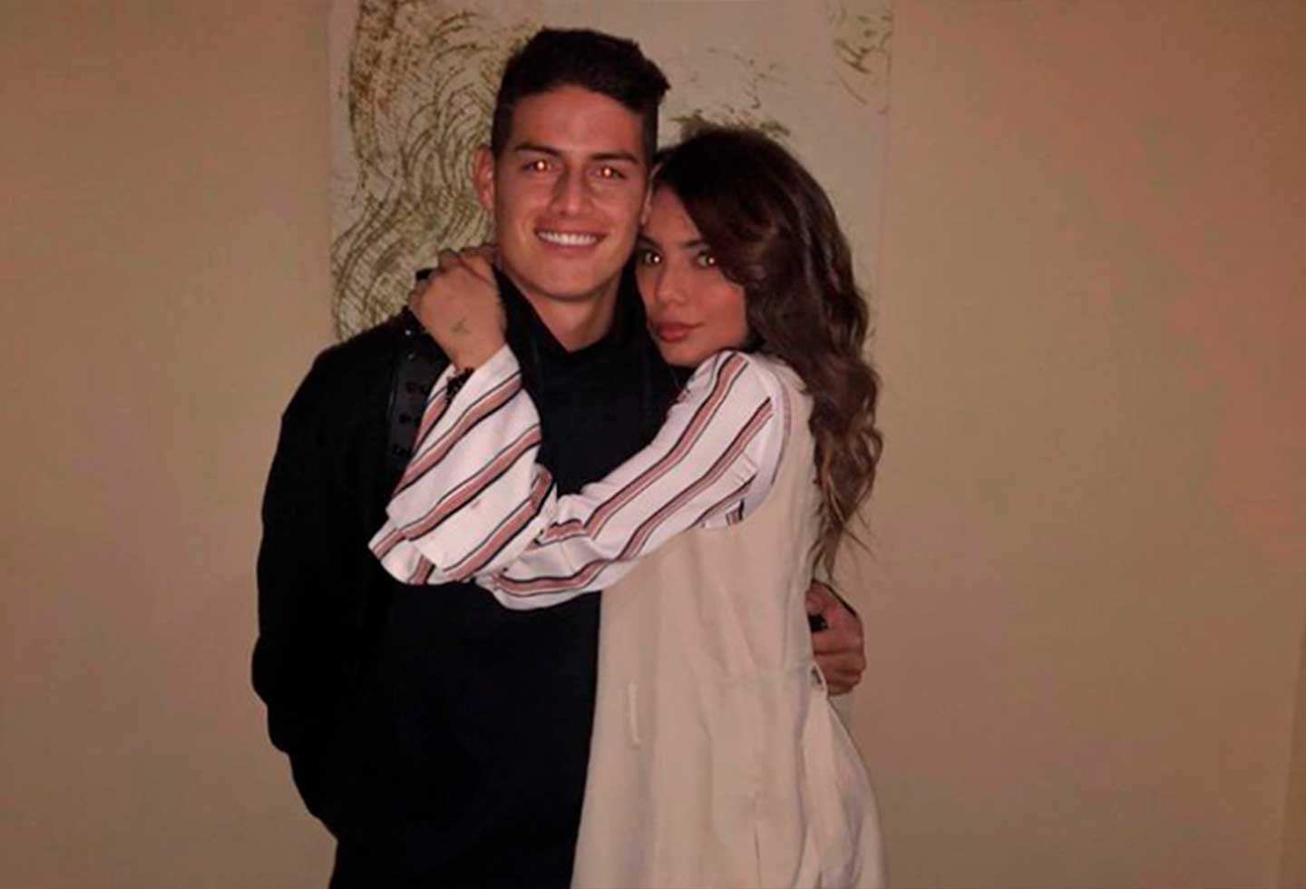 James Rodríguez y su hermana Juana Valentina