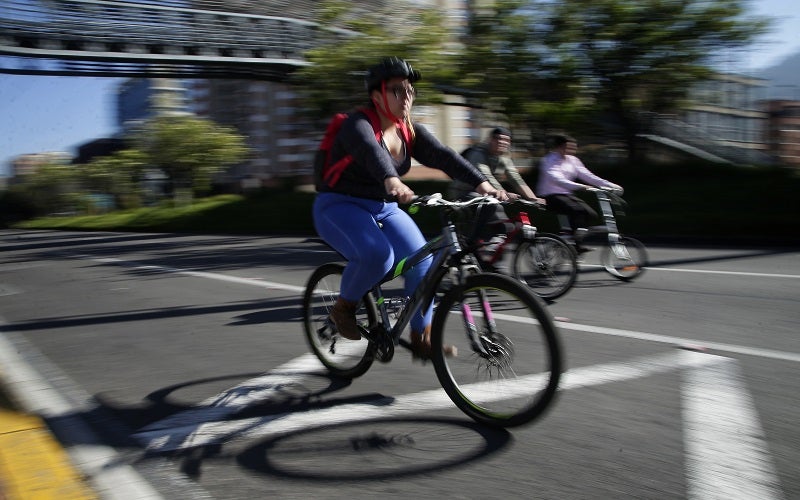 Biciusuarios en Bogotá