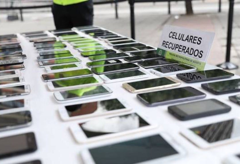 Celulares recuperados