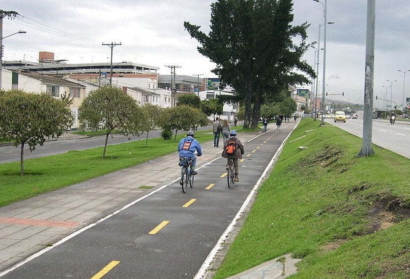 Ciclorruta en Bogotá