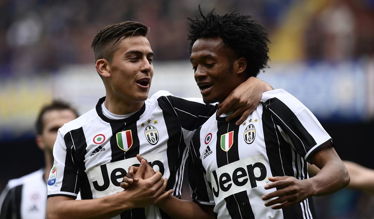 Paulo Dybala y Juan Guillermo Cuadrado