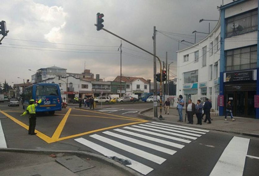 Semáforos dañados en Bogotá