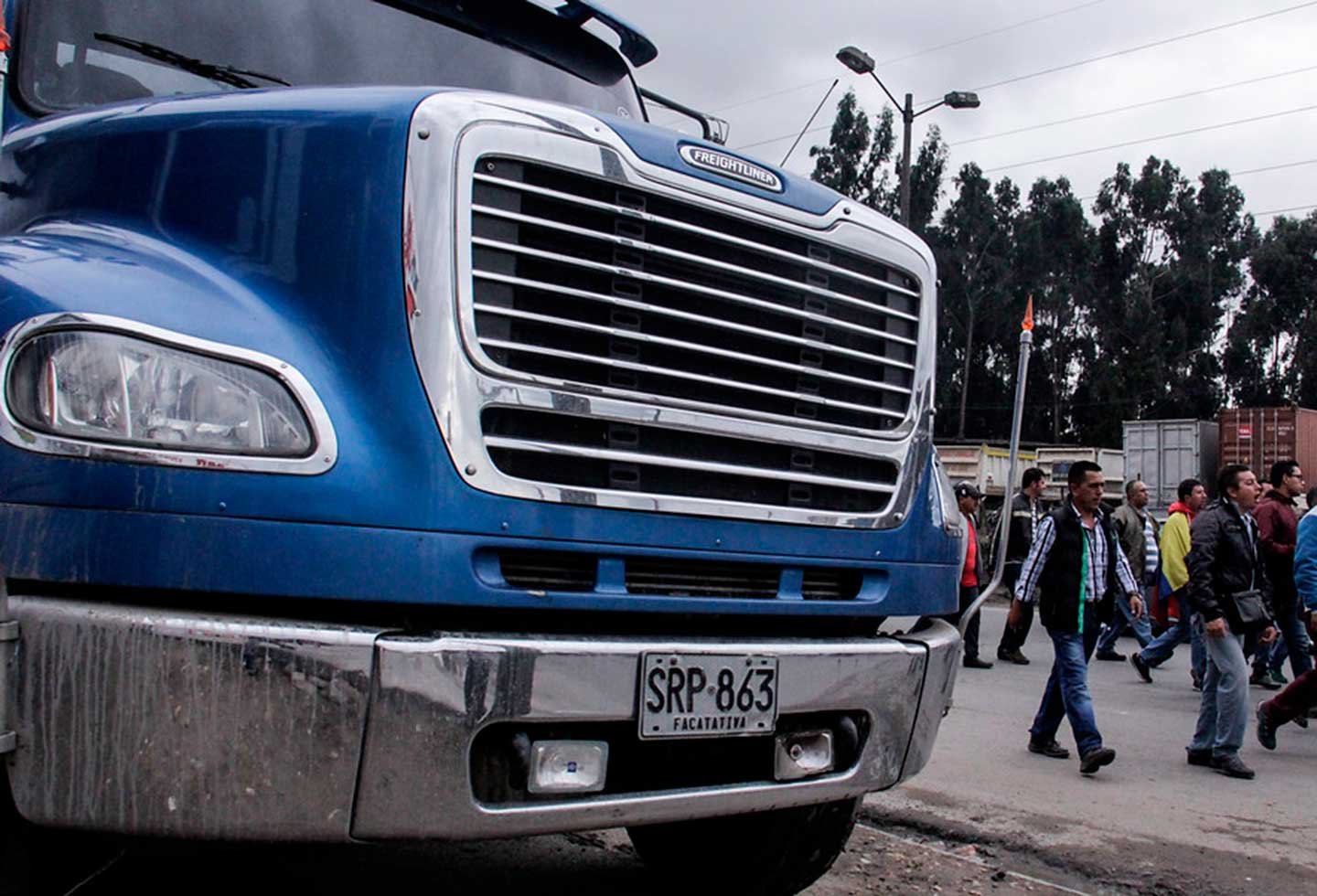 Paro camionero en Bogotá