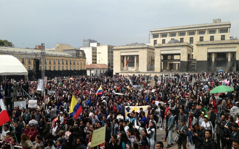 Marchas a favor de Gobierno Petro