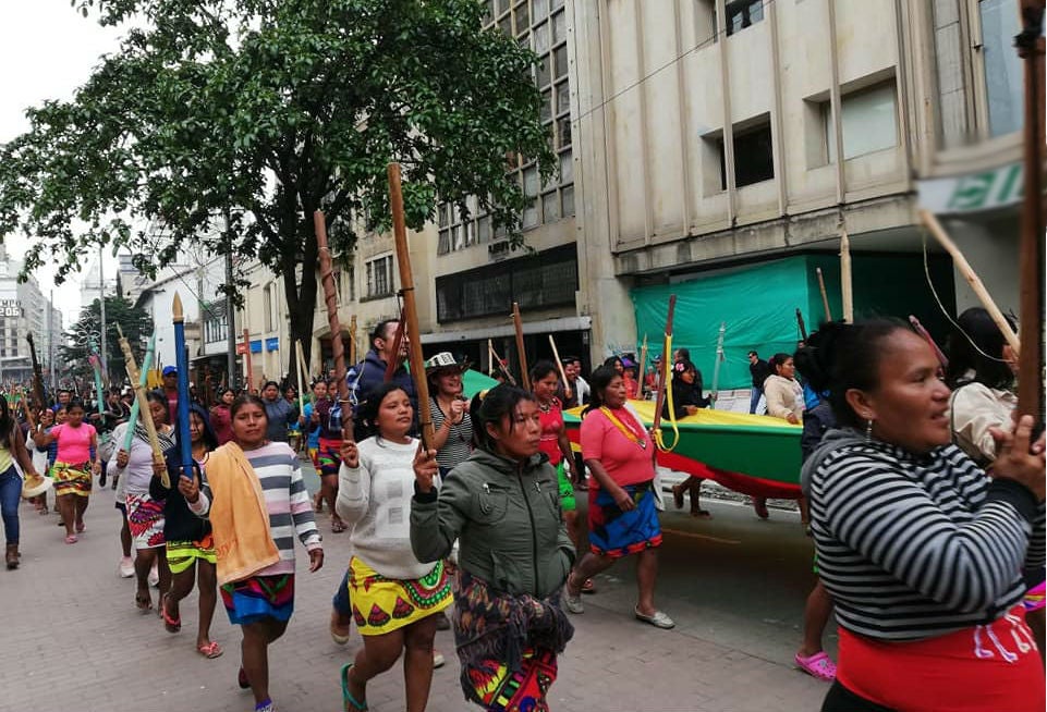 Indígenas en Bogotá