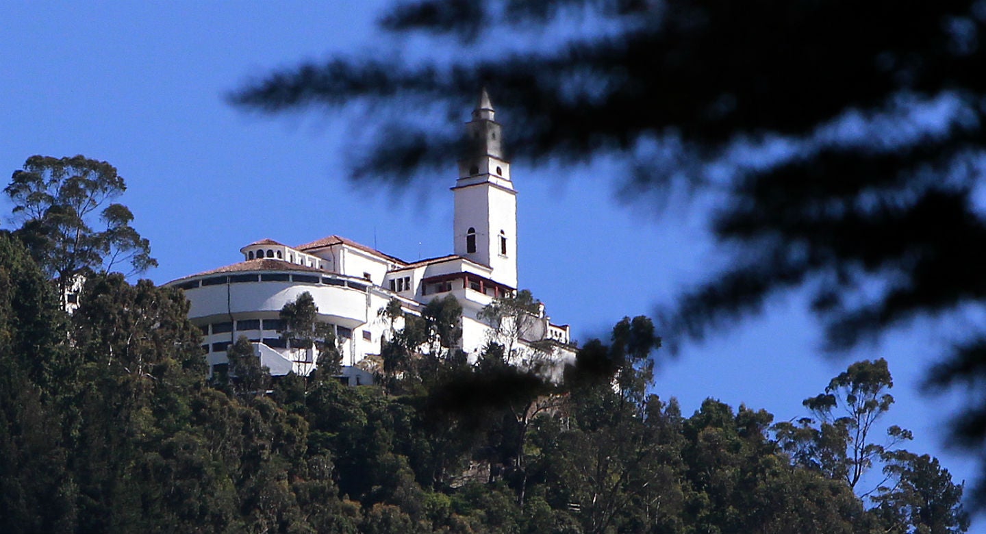 Monserrate, a 3.152 metros a nivel del mar.