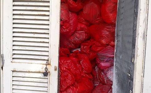 Los residuos estaban dispuestos de manera inadeucada