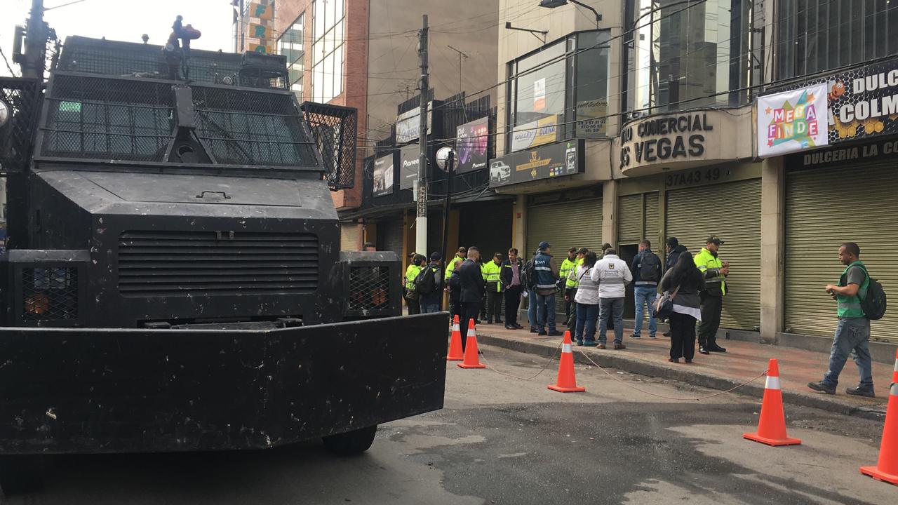 Sector de San Andresito, en Bogotá, fue tomado por la Policía