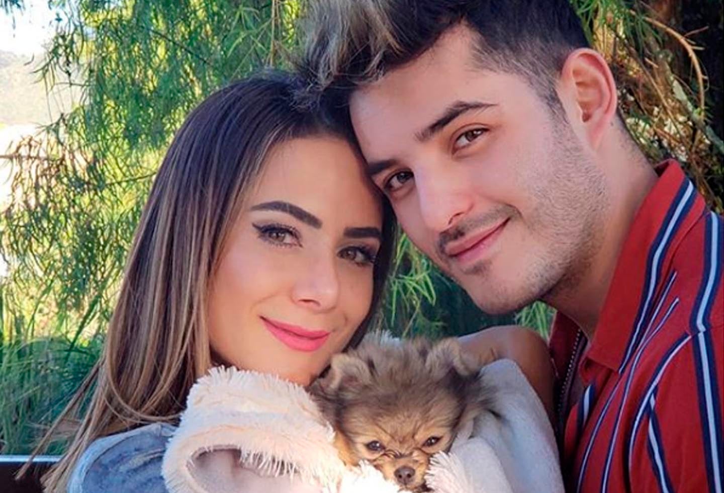 Juanse Quintero, Johanna Fadul y su mascota