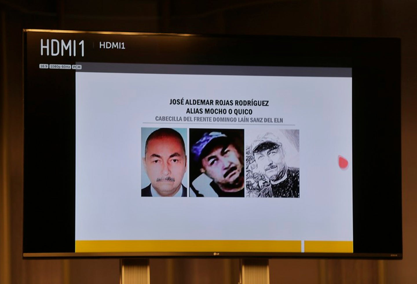 José Aldemar Rojas Rodríguez, señalado como autor material del atentado en la Escuela General Santander