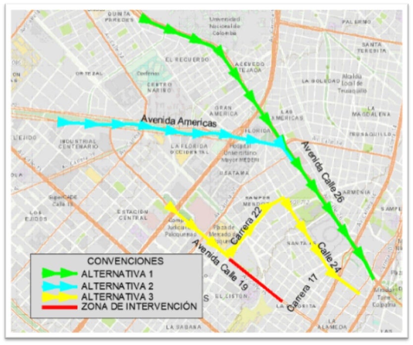 Cierres viales en Calle 19