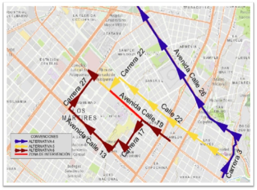 Cierres viales en calle 19