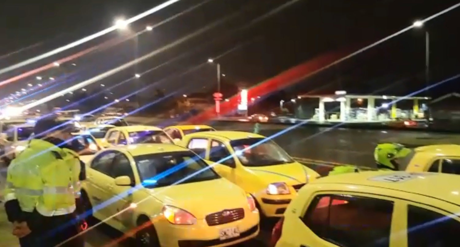 Taxistas en Bogotá