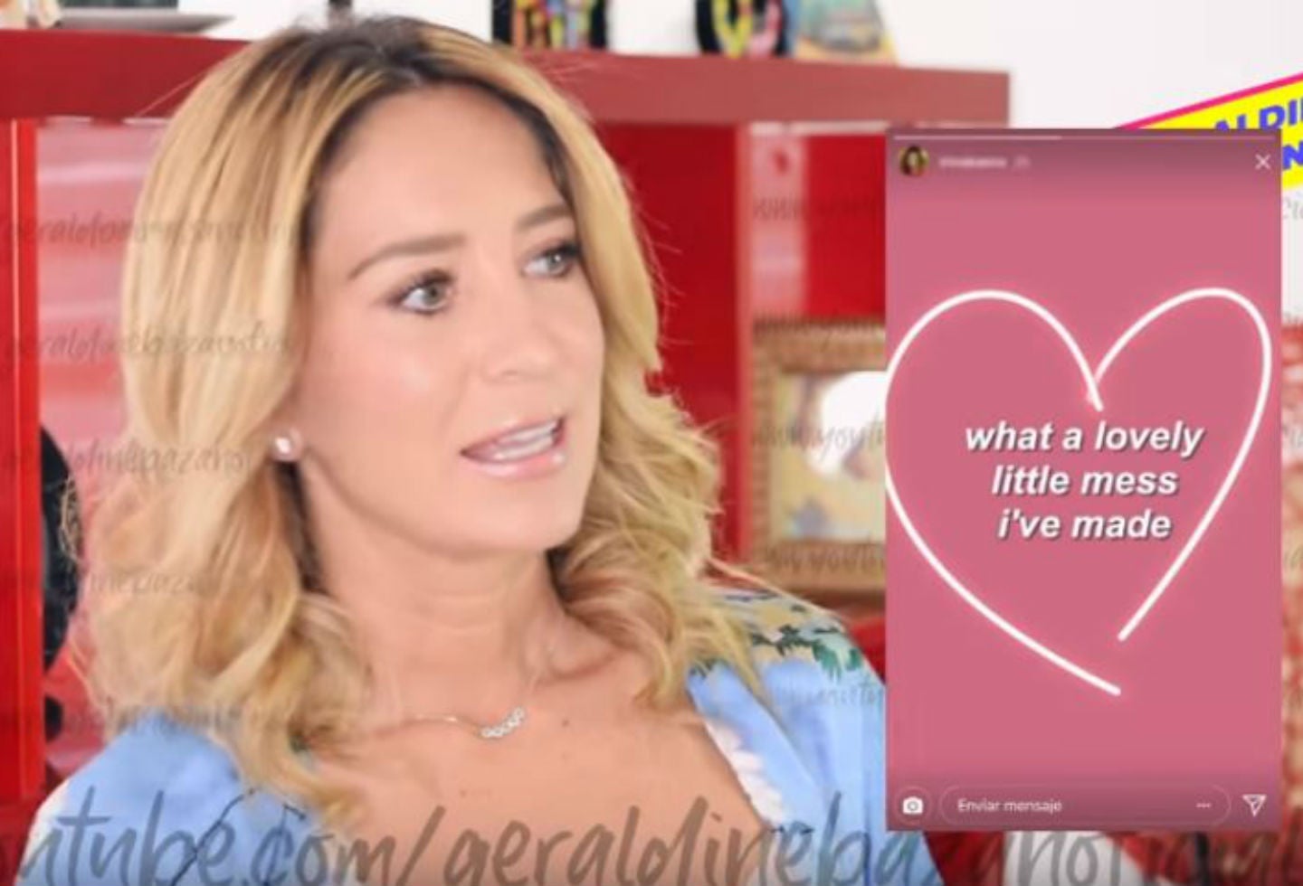 Geraldine Bazán publica mensajes de Irina Baeva