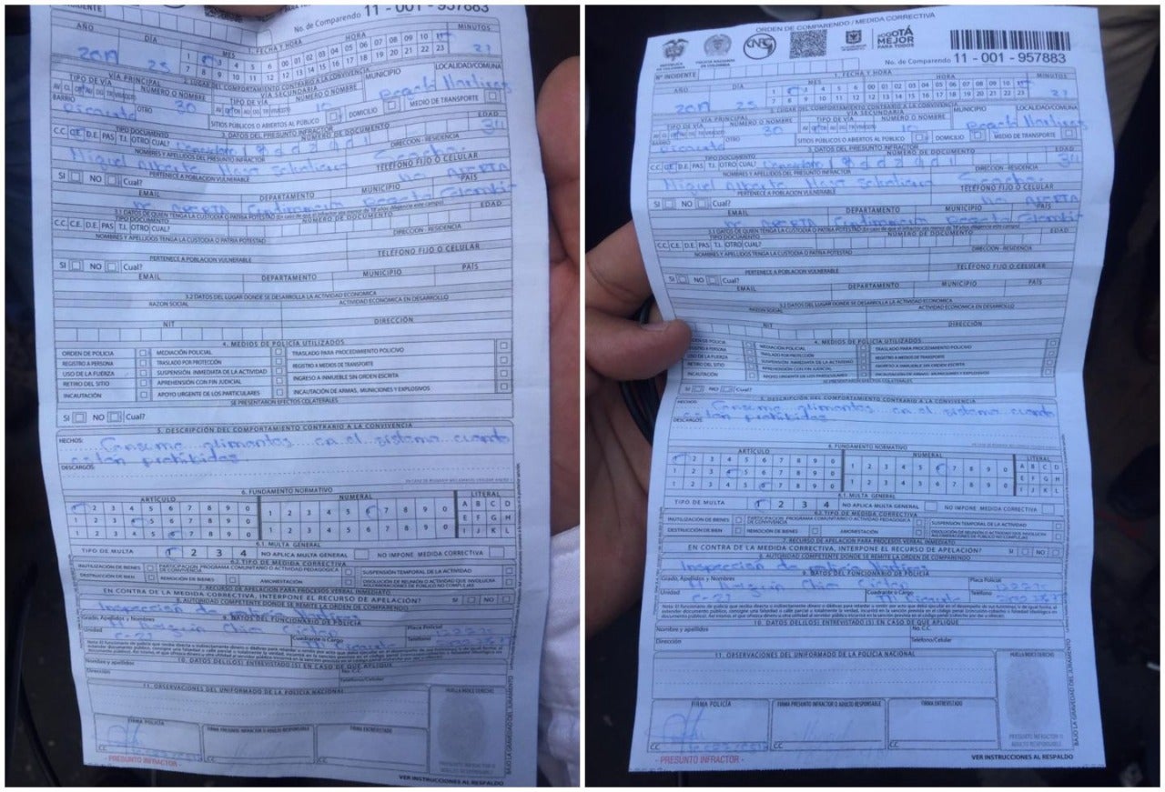 Multa impuesta a dos jóvenes venezolanos por comprar y consumir en Translimenio