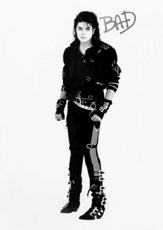 Michael Jackson en sesión fotográfica de 'Bad'