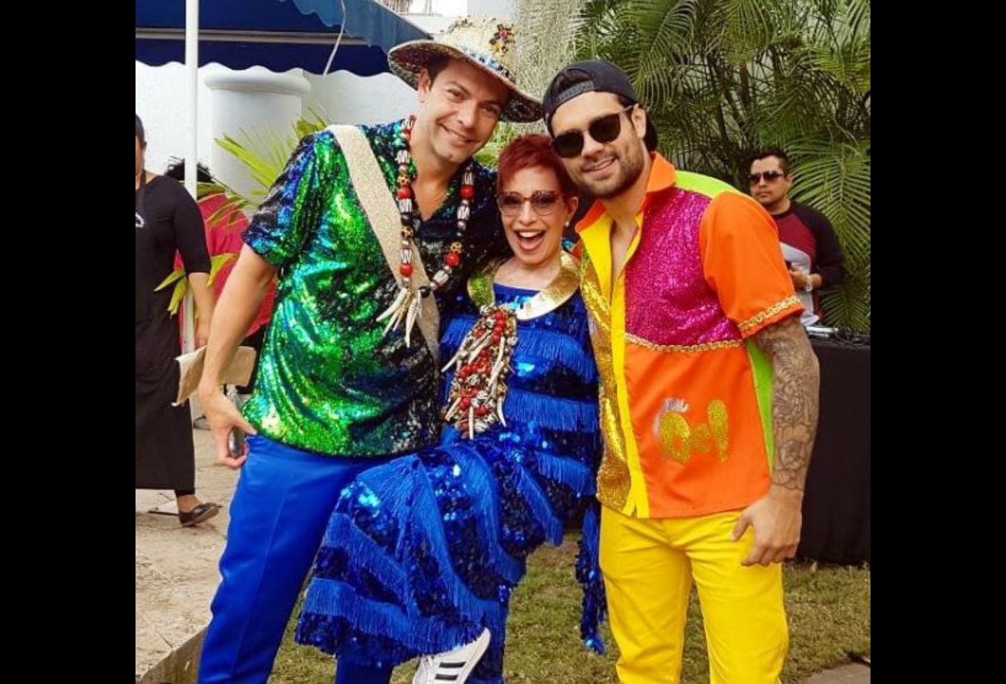 Presentadores de El Desayuno en el Carnaval de Barranquilla 2019.