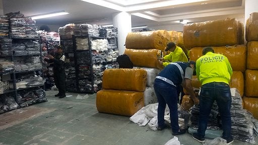 Incautación de prendas de contrabando