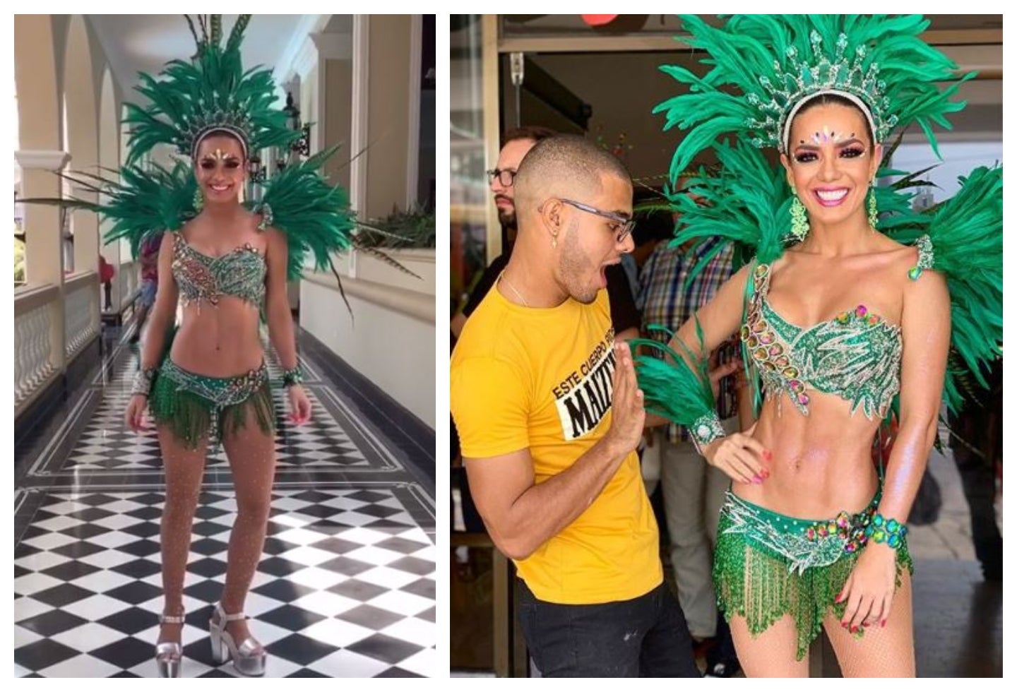 Elianis Garrido en el Carnaval de Barranquilla 2019.