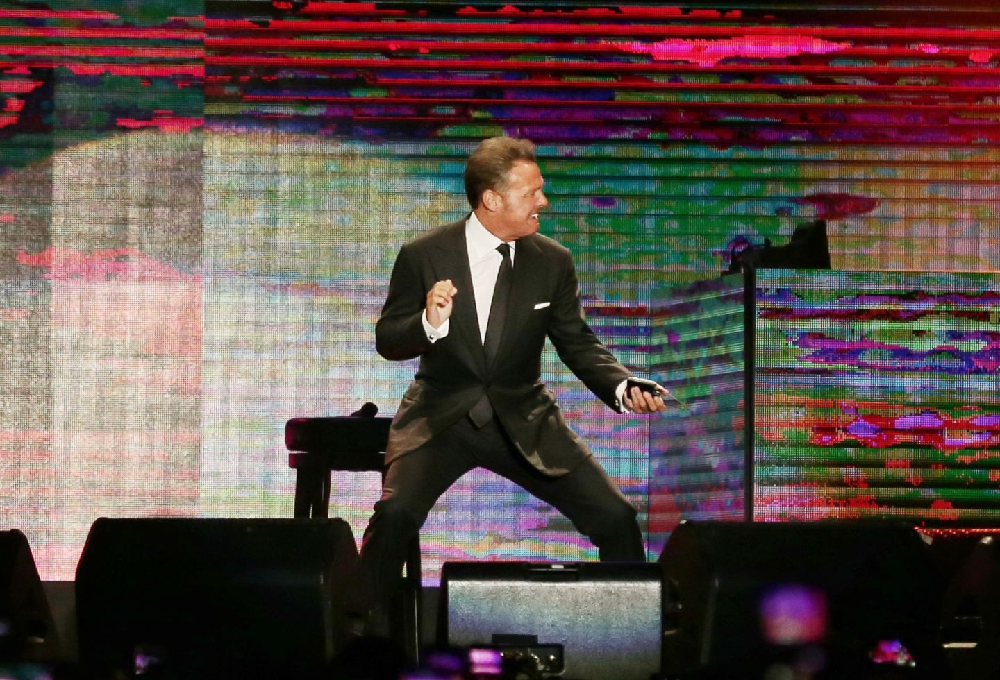 Luis Miguel se puso 'cachorro' en plena tarima.