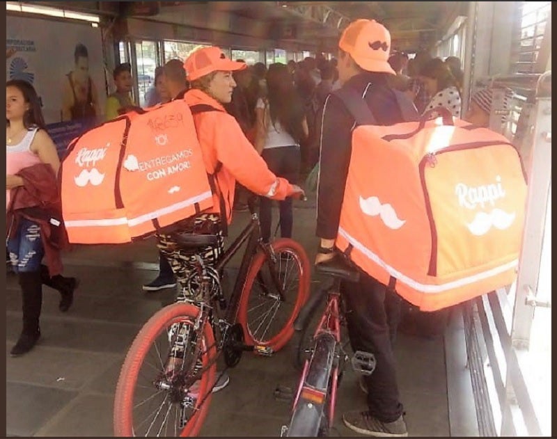 Domiciliarios en Transmilenio