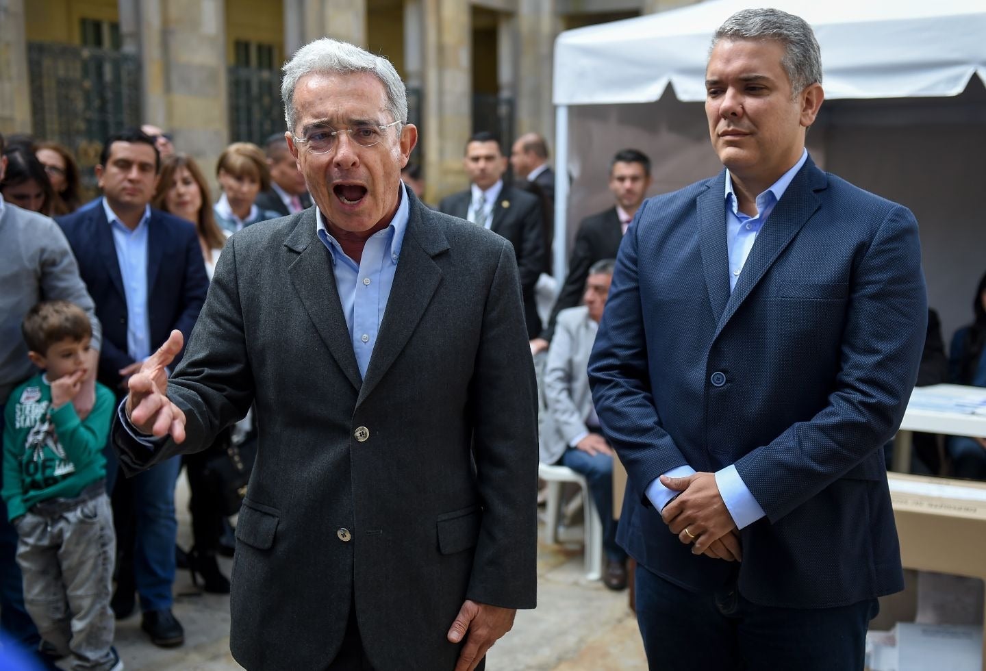 Álvaro Uribe e Iván Duque