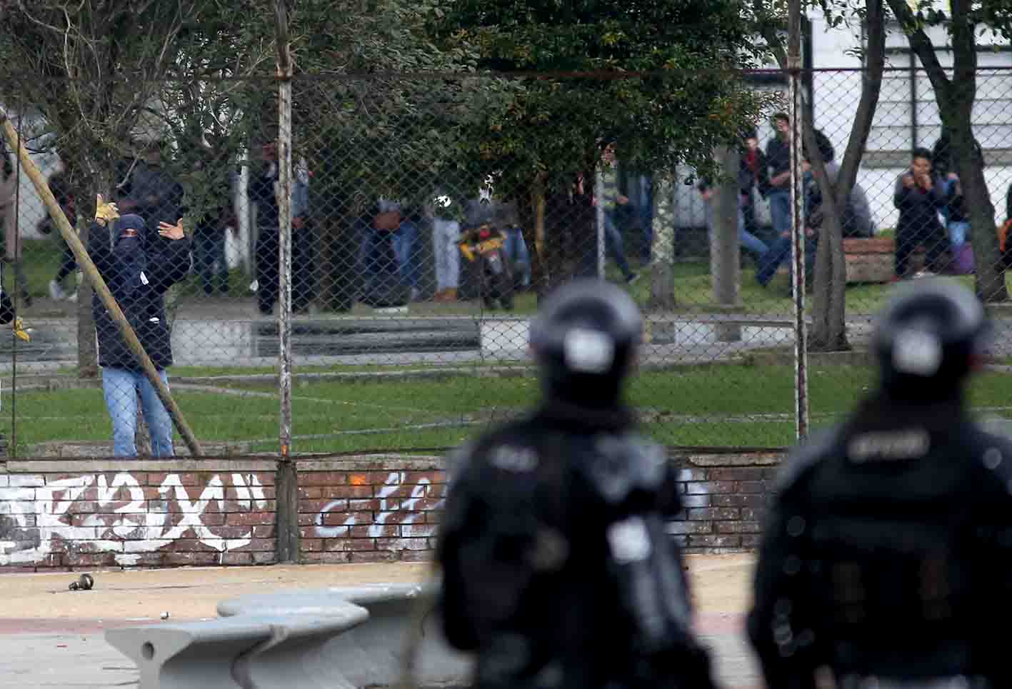 Protestas en Universidad Nacional Esmad