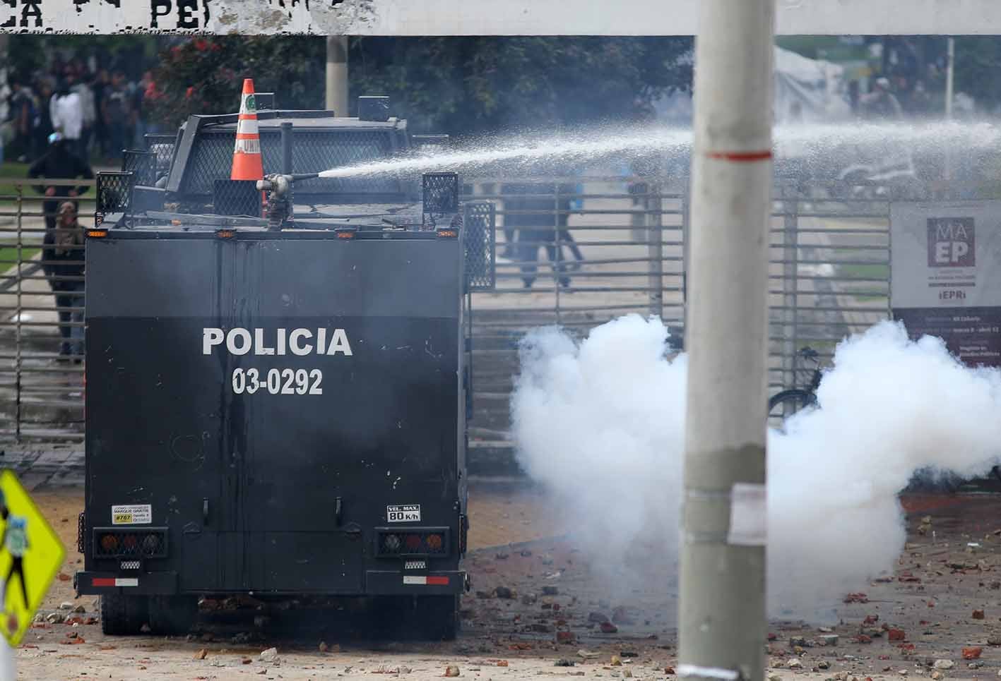 Protestas en Universidad Nacional Esmad