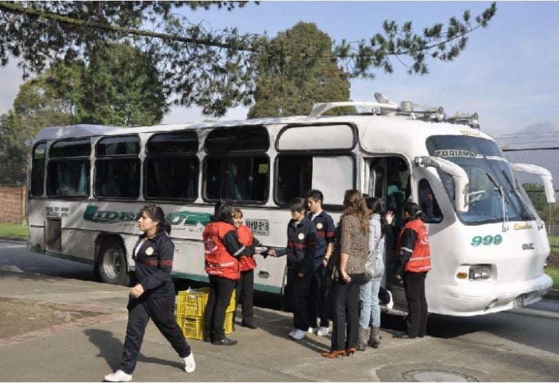 Ruta escolar en Bogotá