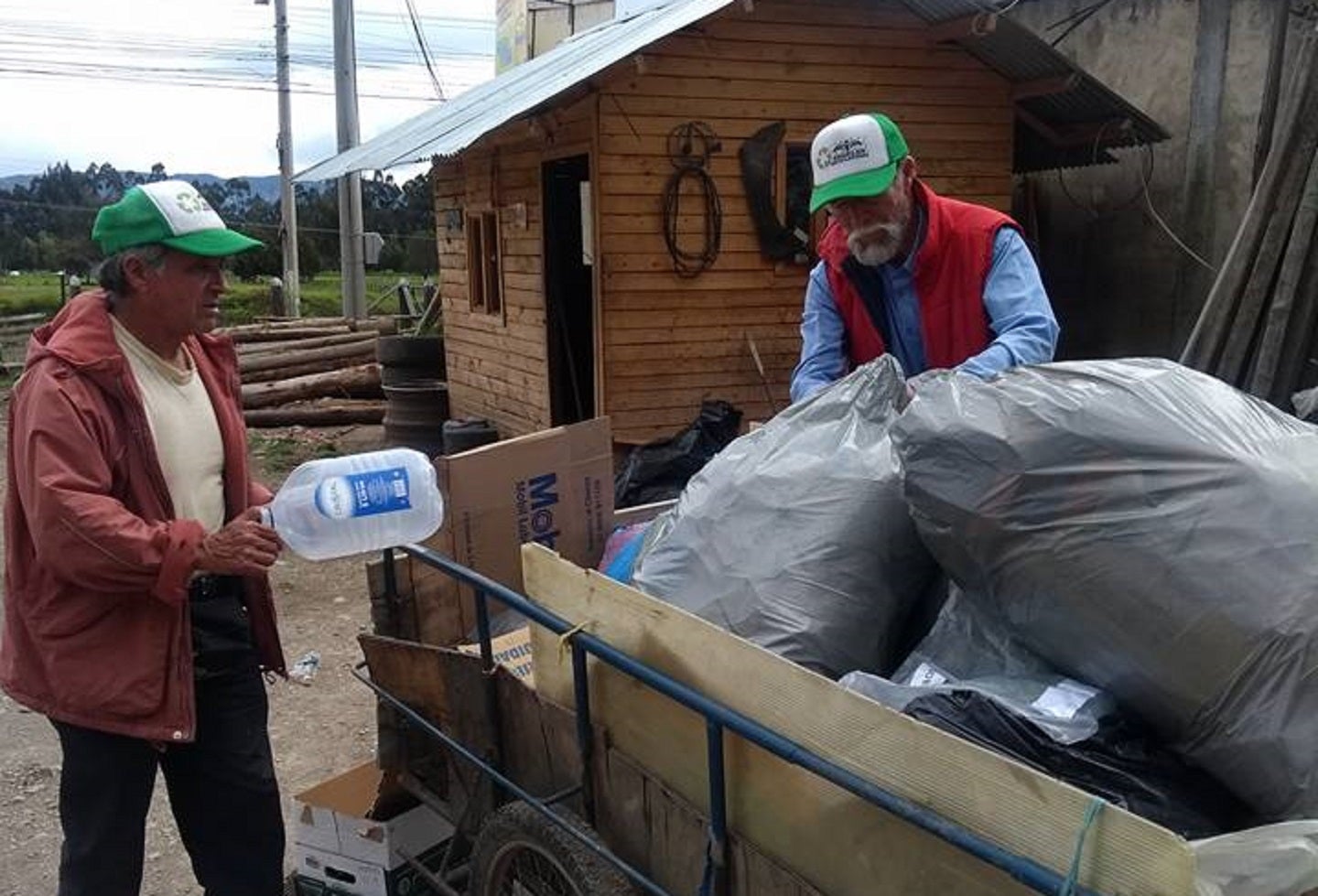 Ángel reciclador en Ubaté