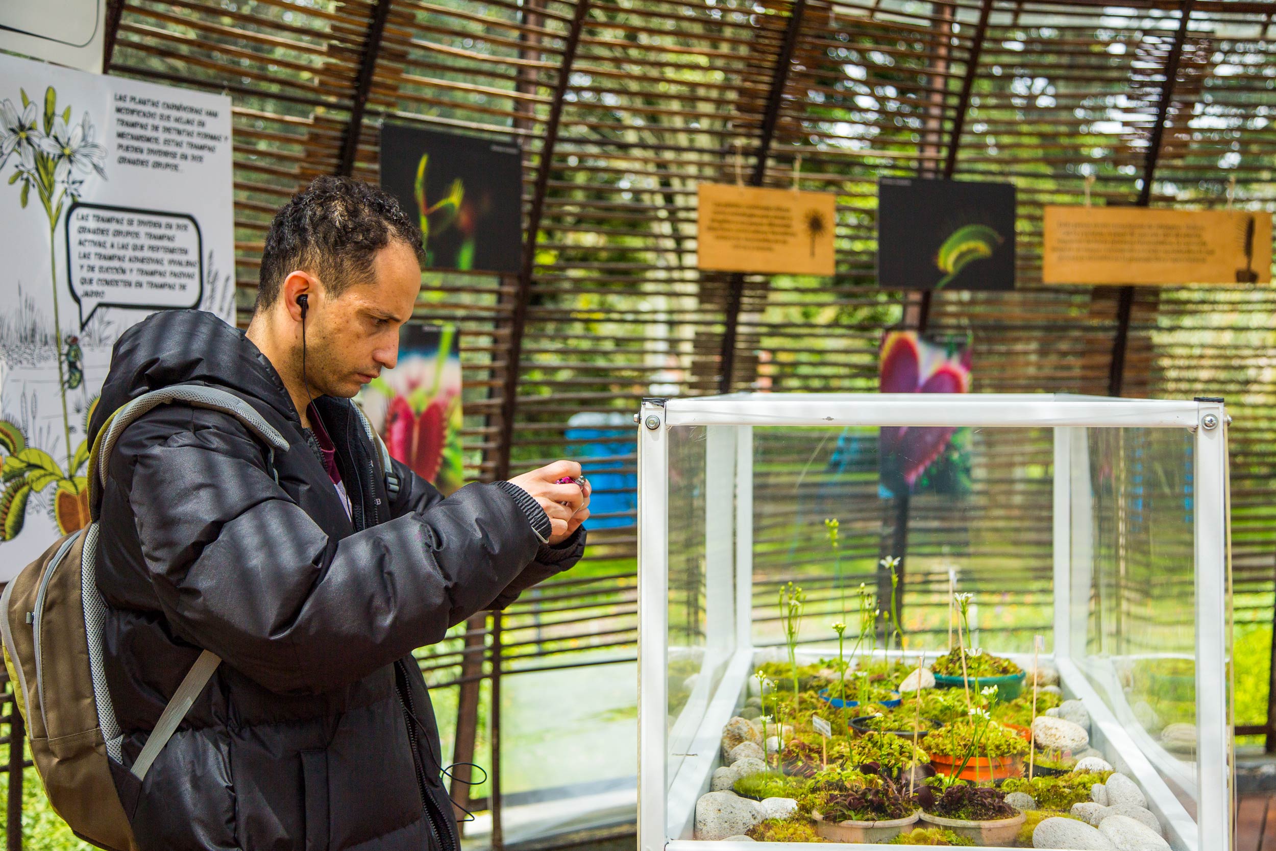 Visitantes en el Jardín Botánico de Bogotá
