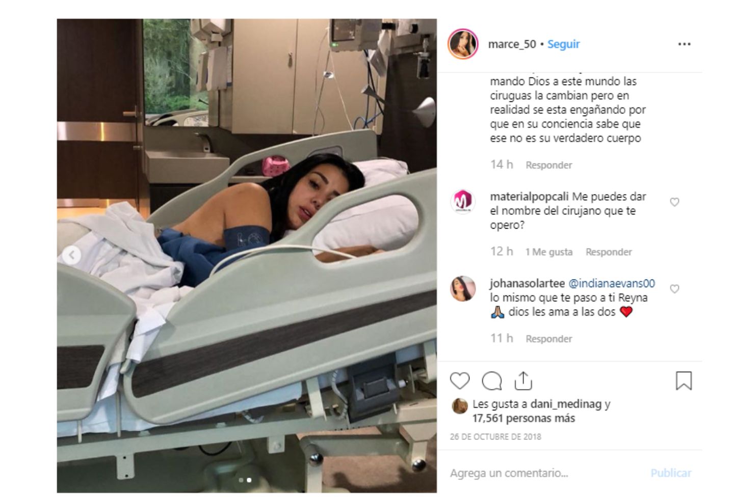 La DJ Marcela Reyes así vivió su tragedia por una cirugía estética mal hecha.