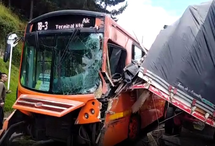 Accidente en la carrera séptima con calle 183