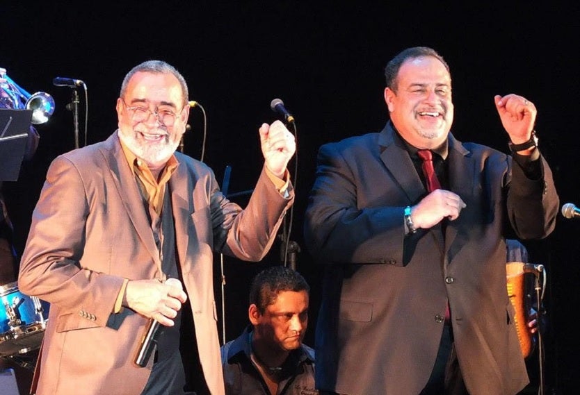 Andy Montañez y su hijo mayor, Andy Montañez Jr