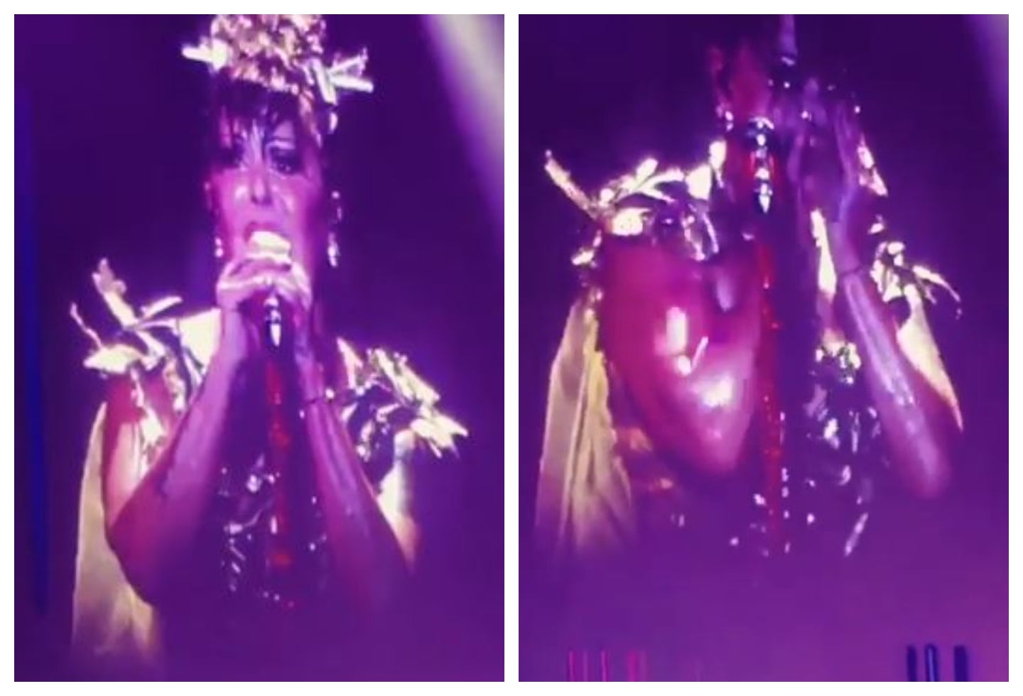 Alejandra Guzmán llora en pleno concierto