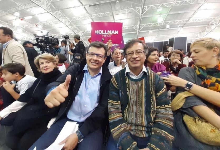 Hollman Morris y Gustavo Petro