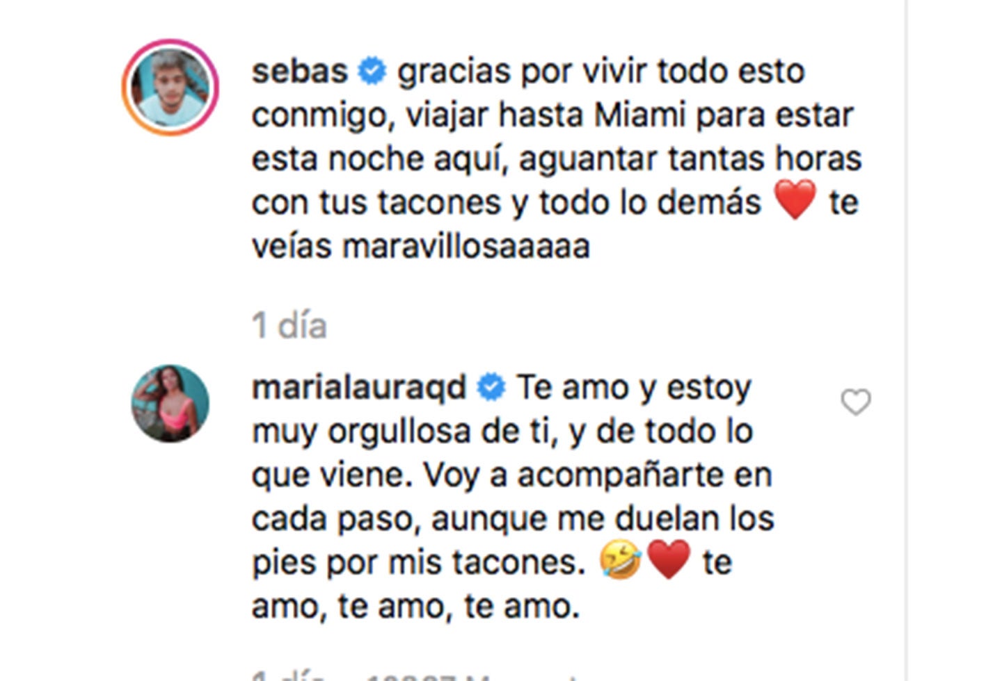 Así fue el mensaje de Sebastián Villalobos y su pareja.