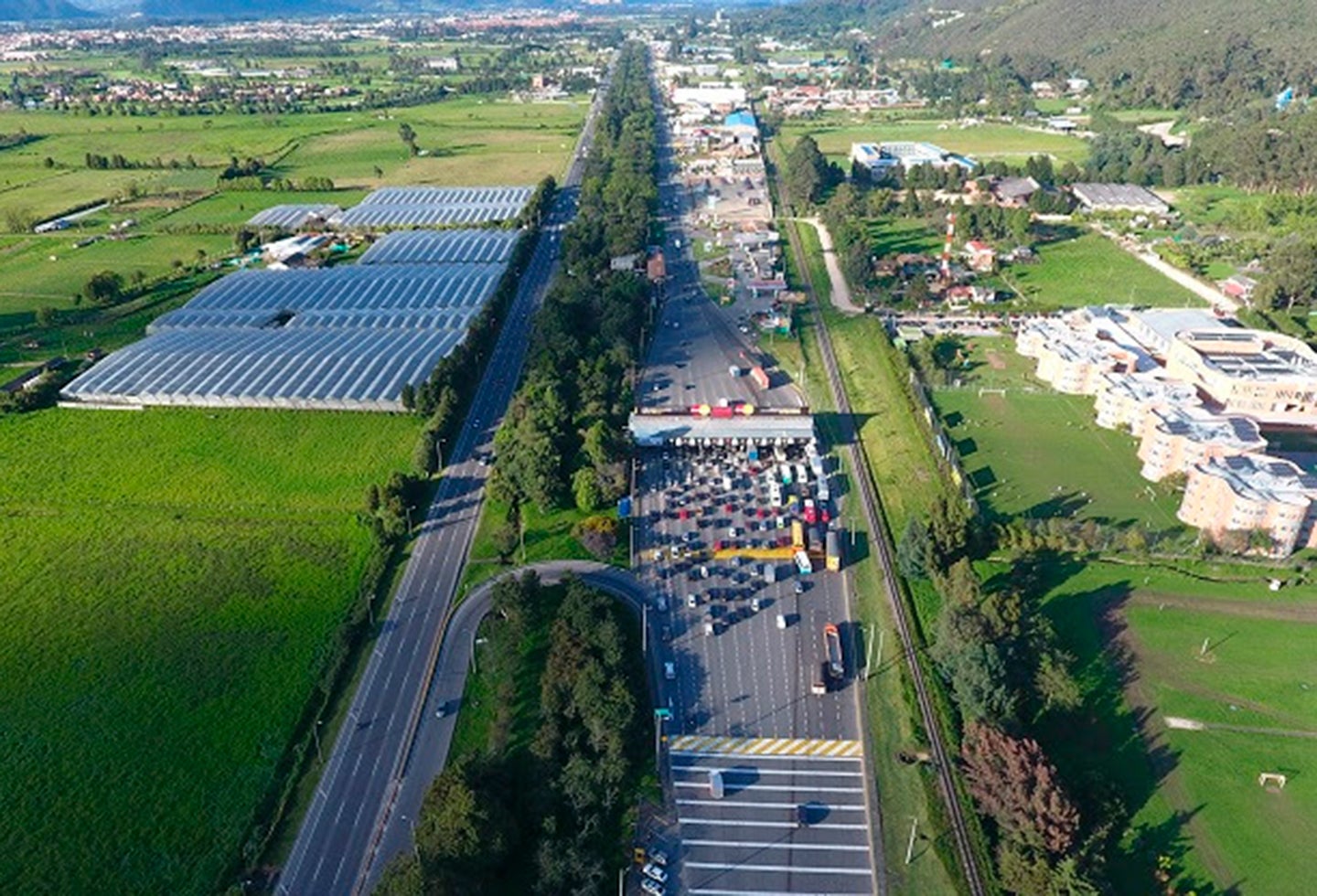 La Sabana de Bogotá, saliendo por la Autopista Norte