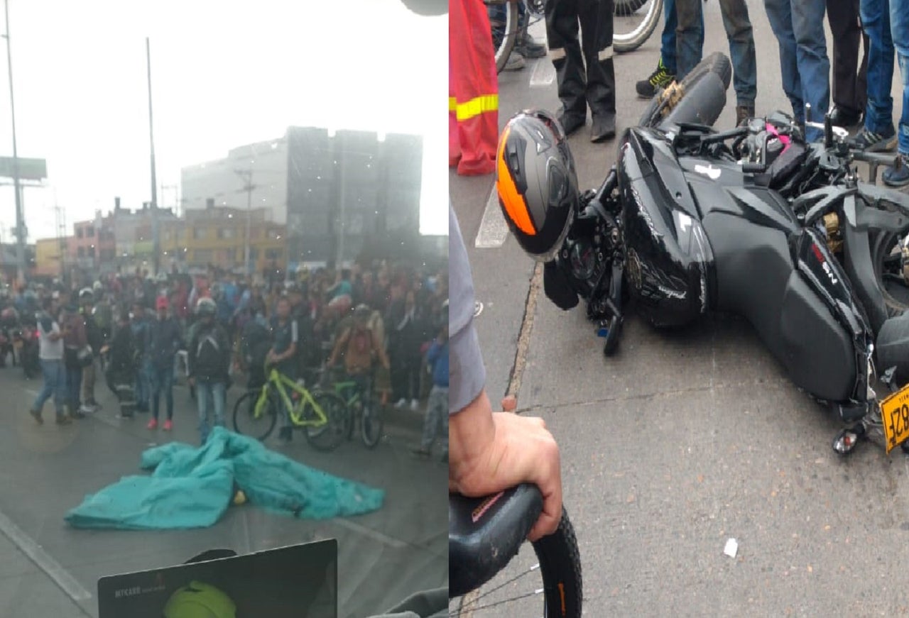 Noticias Bogotá: Fallece motociclista en accidente en la autopista sur