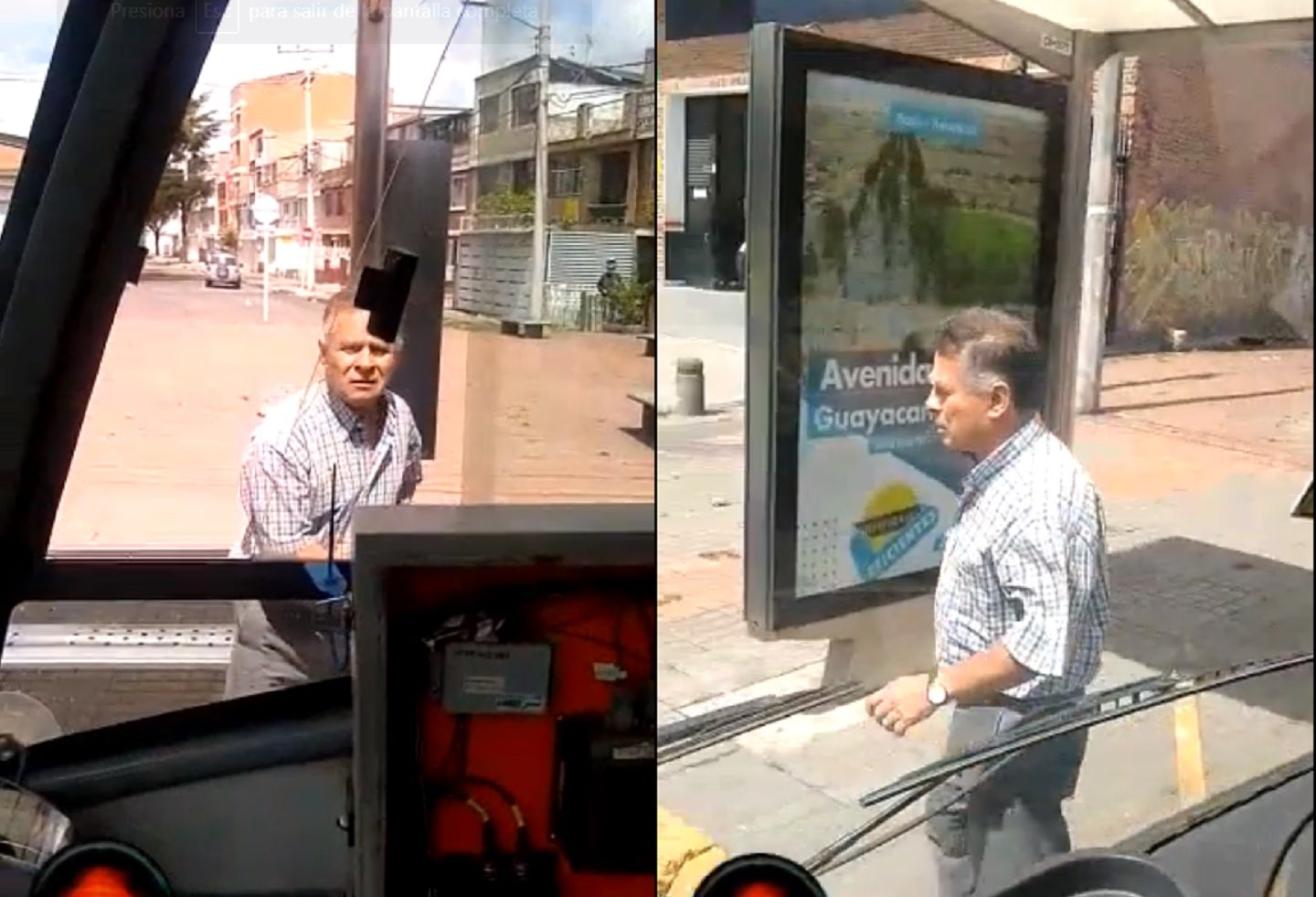 Agresor bus del SITP