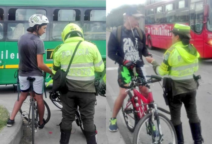 Ciclistas que invaden carriles de Transmilenio: ¿el nuevo problema de Bogotá?