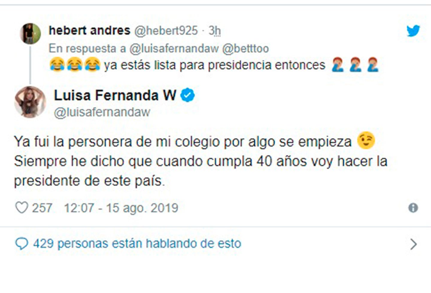 Trino de Luisa Fernanda W