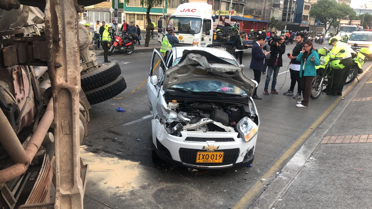 El accidente en la carrera 30 con calle 2, en Bogotá