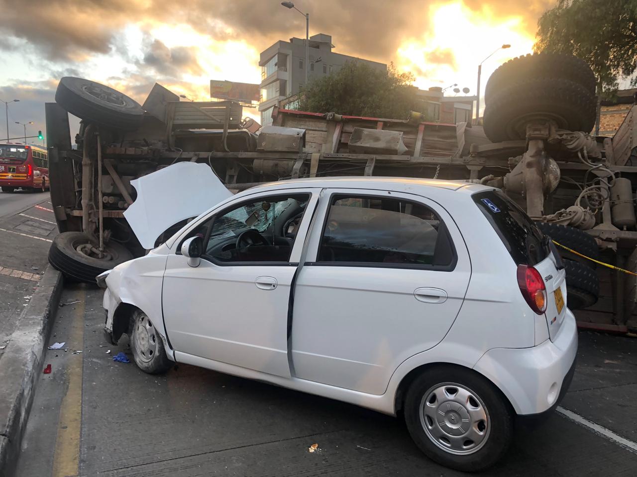 El accidente en la carrera 30 con calle 2, en Bogotá