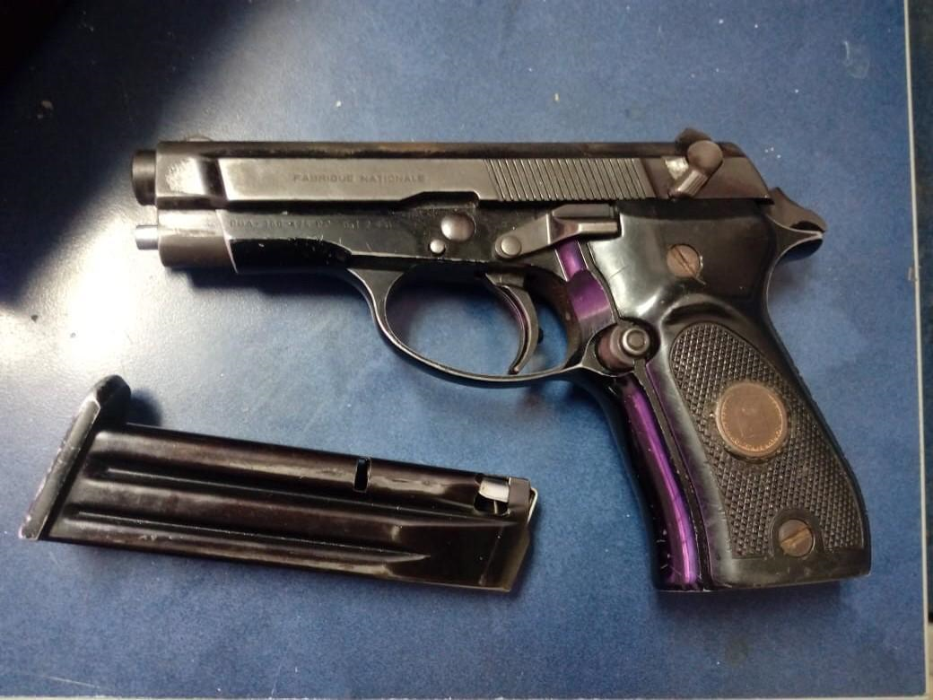 Arma decomisada por la Polic{ia nacional