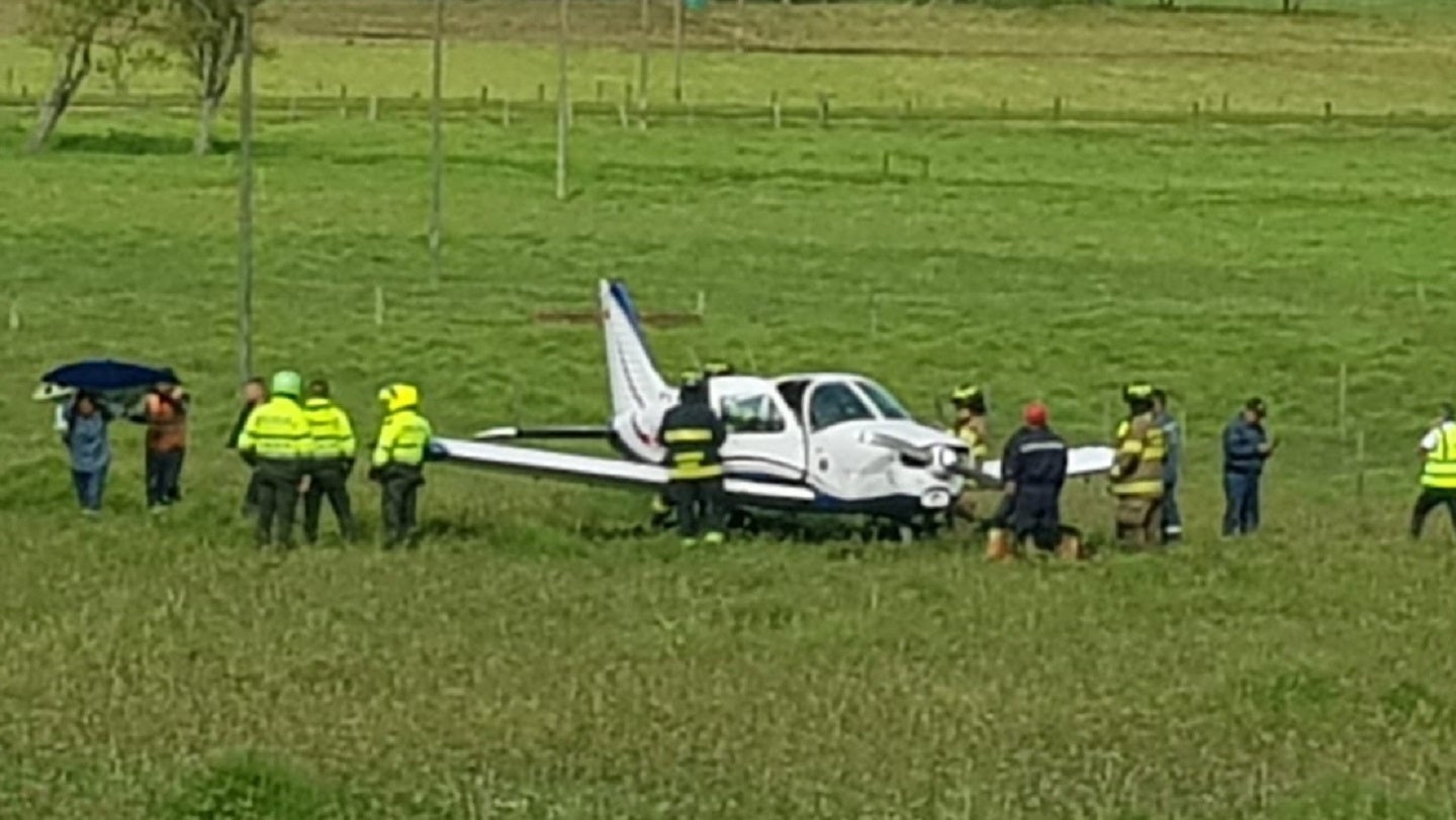 Cae avioneta en Bogotá