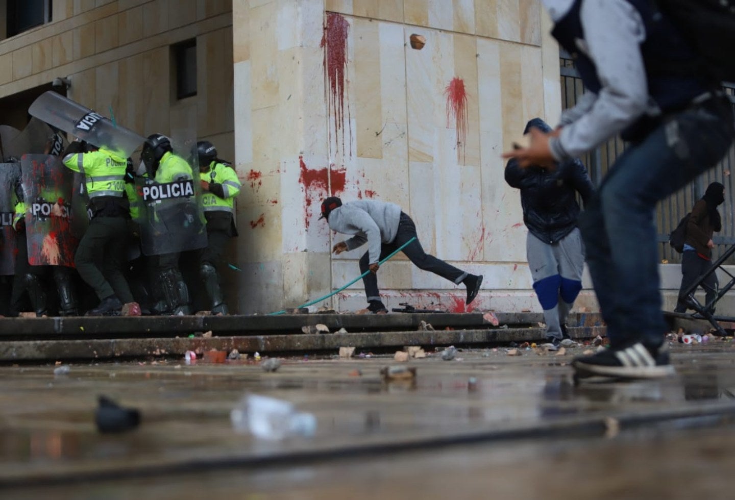 Los desmanes que dejo la marcha de los estudiantes