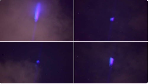 Luz en el cielo de Bogotá