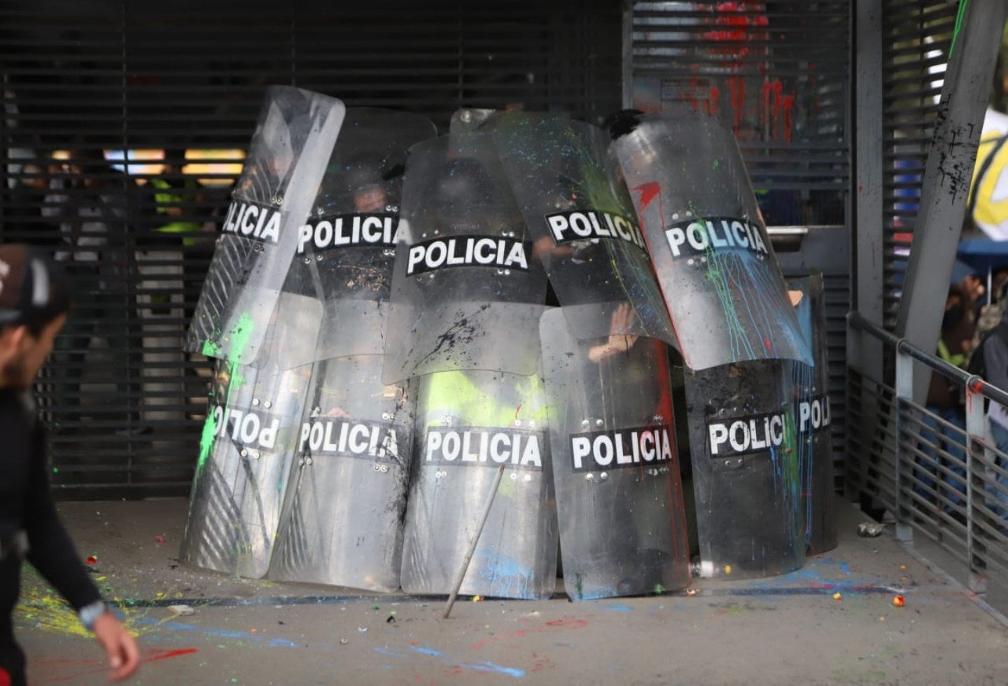 Marcha de estudiantes termina en fuertes desmanes