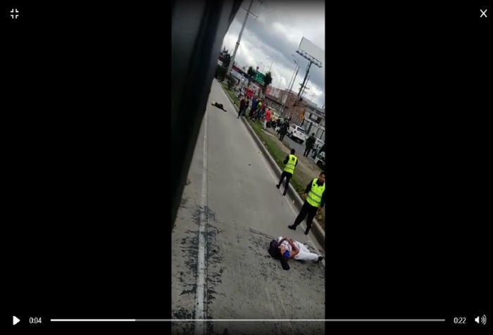 Muerte de un policía al tratar de atrapar a un colado